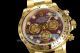 Swiss Replica Rolex Daytona Yellow Gold Watch Rose Red Dial JH Factory 4130 Movement  (5)_th.jpg